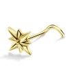 Star Shaped Silver Nose Stud NSKB-1260